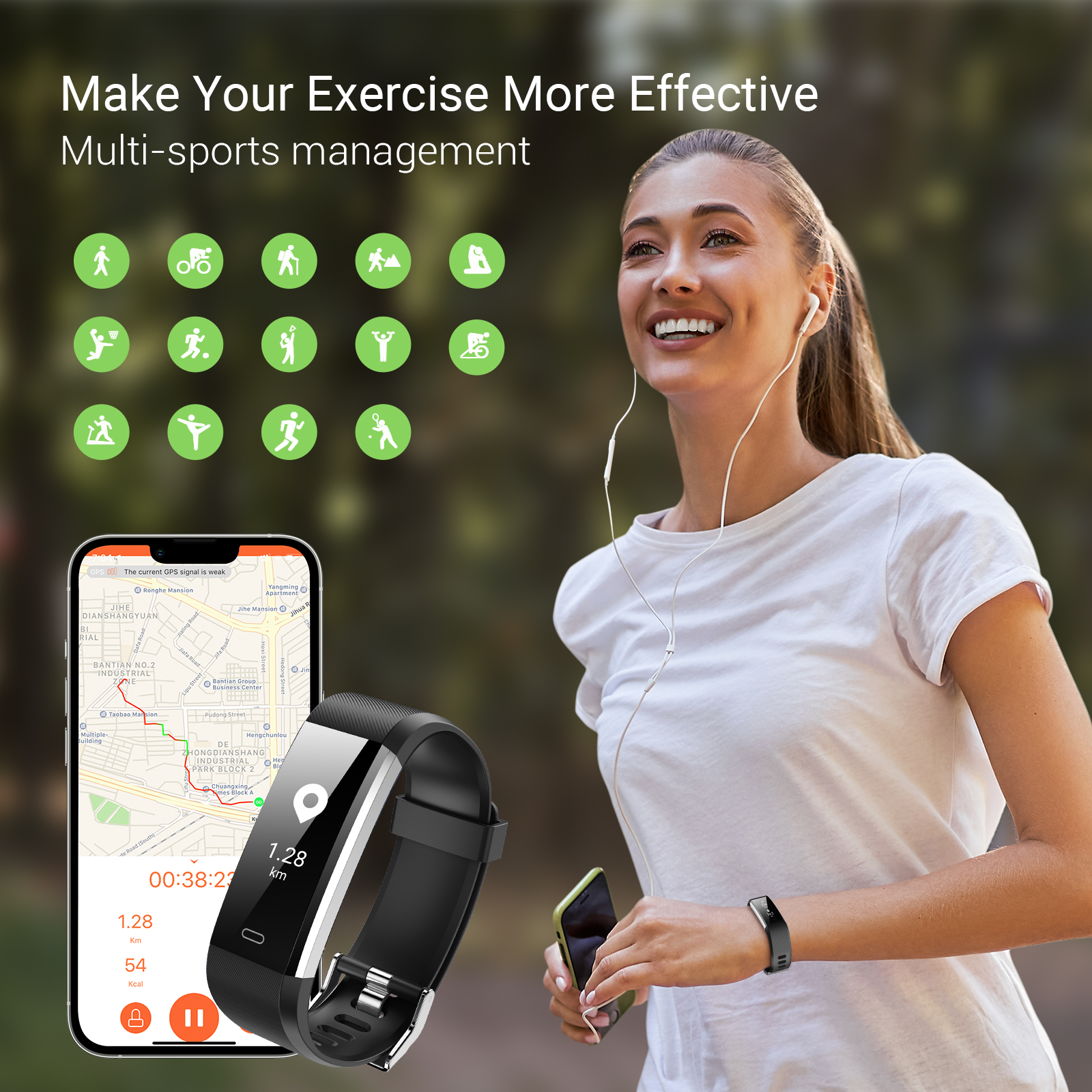 Eurans Fitness Tracker for Men and Women EURANS